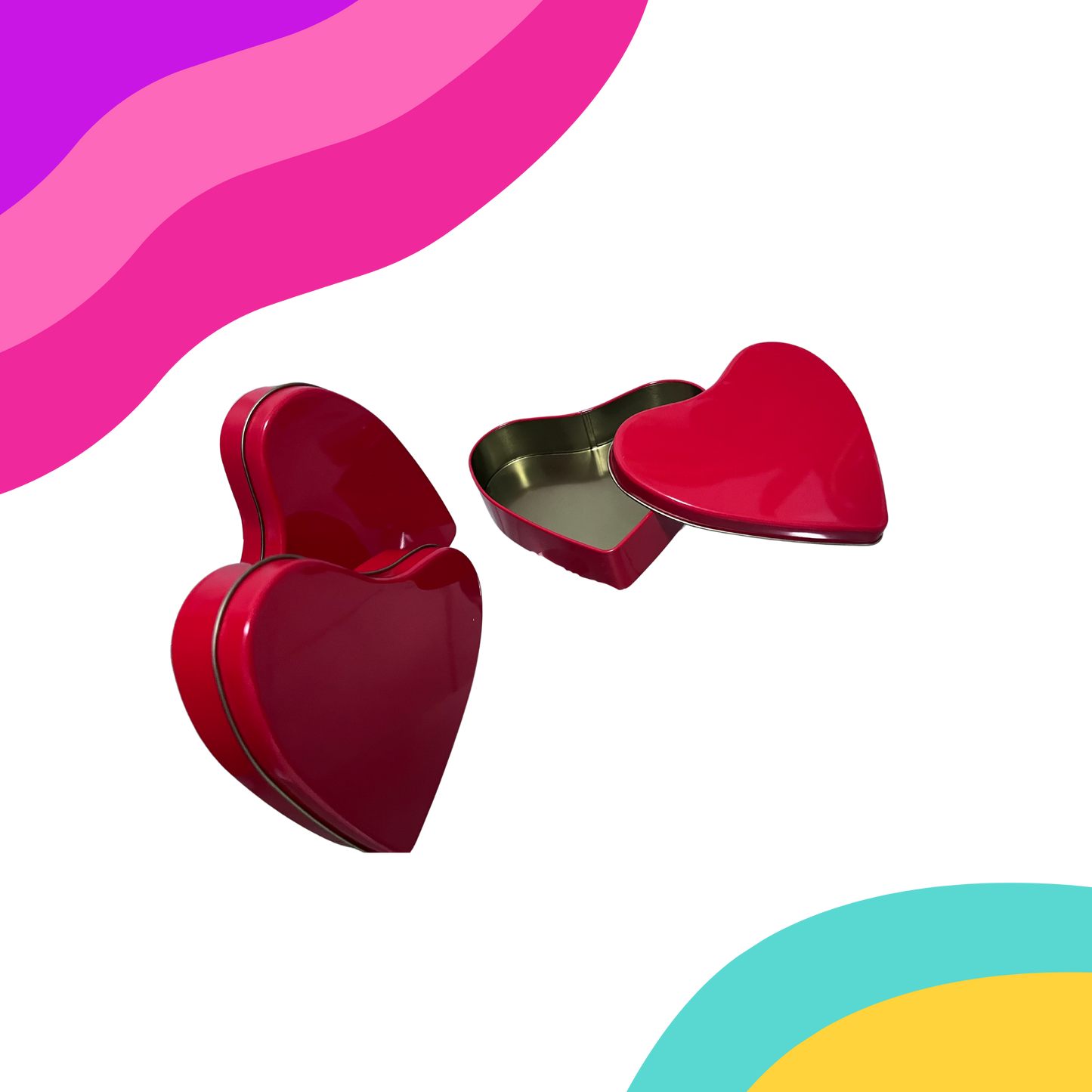 Caja Corazón de Metal
