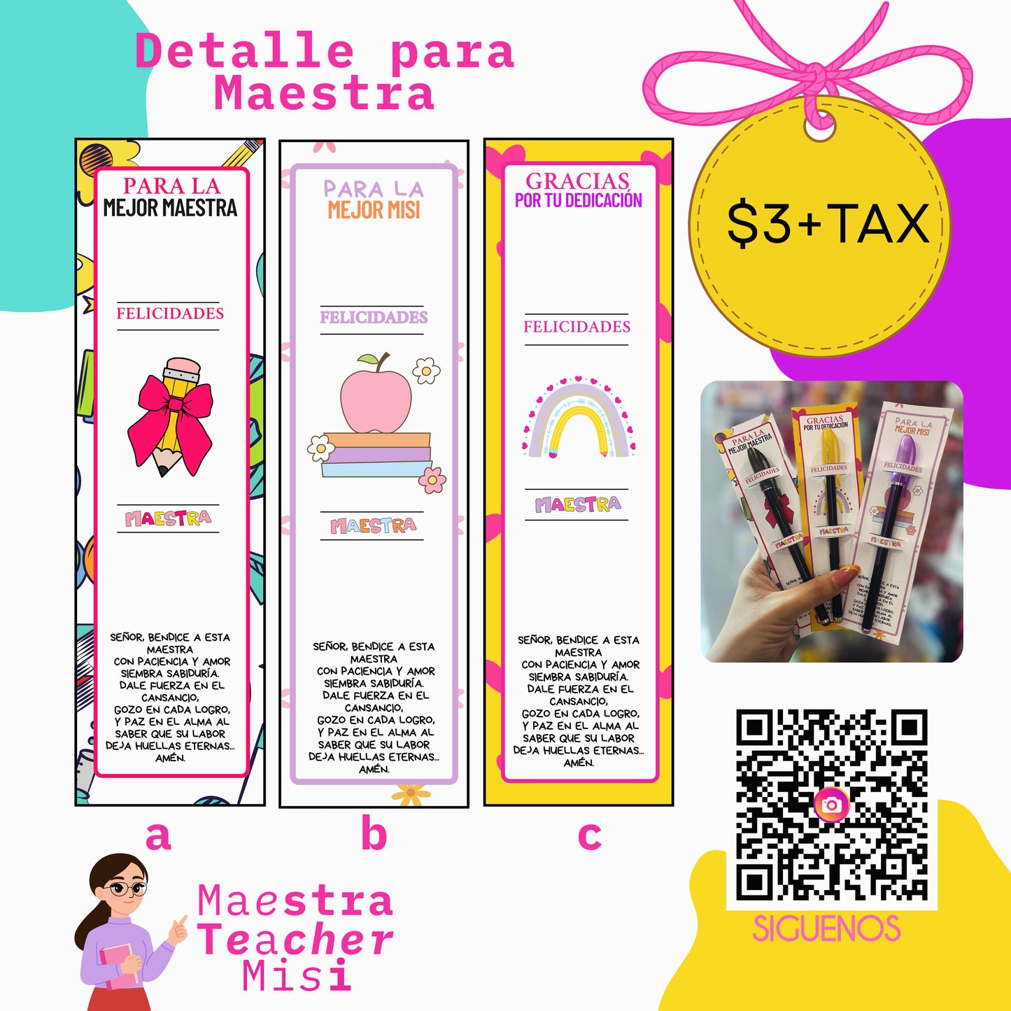 Boligrafo para Maestra