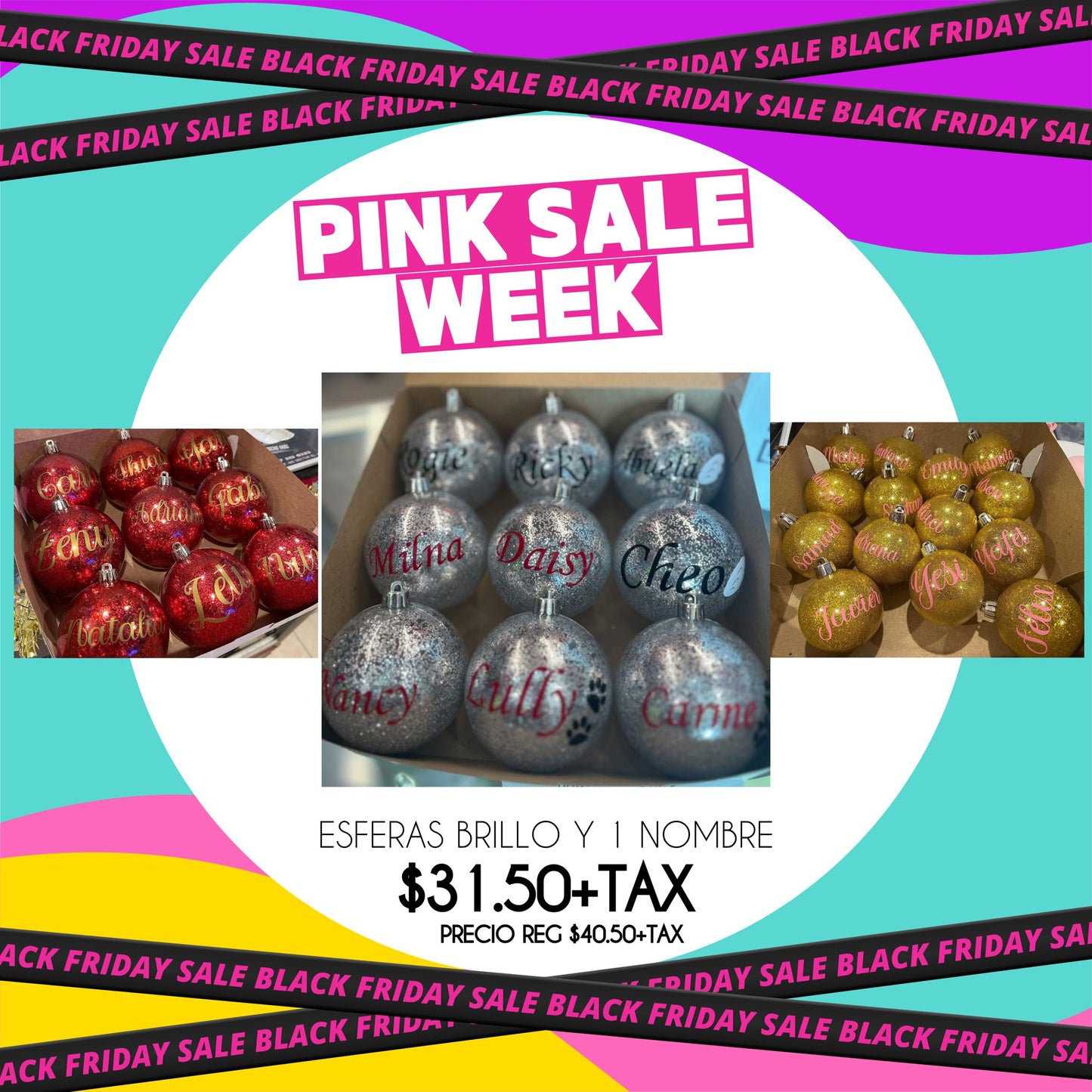 9 esferas personalizadas